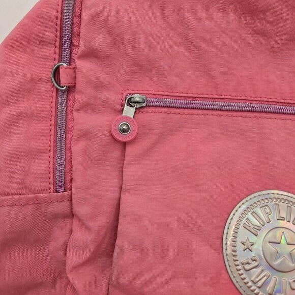 Kipling Seoul K12353 6EU Chuwy FH KL Backpack Cool Pink Hologram Bag‎ Preppy